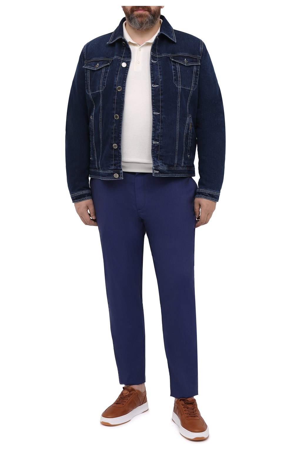 Мужские кашемировые брюки MARCO PESCAROLO синего цвета, арт. CHIAIAM/4334 | Фото 2 (Big sizes: Big Sizes; Материал внешний: Шерсть, Кашемир; Длина (брюки, джинсы): Стандартные; Случай: Повседневный; Стили: Кэжуэл)