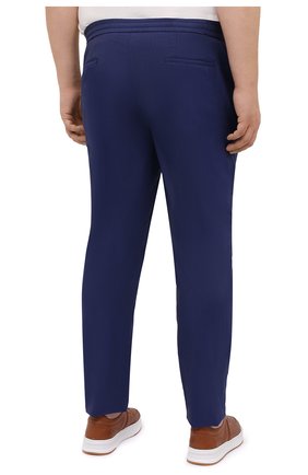 Мужские кашемировые брюки MARCO PESCAROLO синего цвета, арт. CHIAIAM/4334 | Фото 4 (Big sizes: Big Sizes; Материал внешний: Шерсть, Кашемир; Длина (брюки, джинсы): Стандартные; Случай: Повседневный; Стили: Кэжуэл)