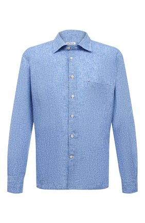 Мужская льняная рубашка KITON синего цвета по цене 49950 руб., арт. UMCNERH0768507 | Фото 1 Мужская льняная рубашка KITON синего цвета, арт. UMCNERH0768507 | Фото 1