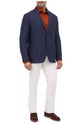 Мужская хлопковая рубашка KITON оранжевого цвета по цене 59400 руб., арт. UMCNERH0760914/46-50 | Фото 2 Мужская хлопковая рубашка KITON оранжевого цвета, арт. UMCNERH0760914/46-50 | Фото 2 (Рубашки М: Regular Fit; Материал внешний: Хлопок; Случай: Повседневный; Манжеты: На пуговицах; Принт: Однотонные; Воротник: Акула; Длина (для топов): Стандартные; Big sizes: Big Sizes; Стили: Кэжуэл; Рукава: Длинные; Региональные ограничения белый список (Axapta Mercury): RU)