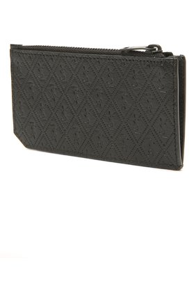 Мужской кожаный футляр для кредитных карт SAINT LAURENT черного цвета, арт. 647149/18G1Z | Фото 2 (Материал: Натуральная кожа)