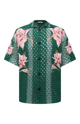 Мужской хлопковый кардиган VALENTINO зеленого цвета по цене 231500 руб., арт. VV0KP01C7E9 | Фото 1 Мужской хлопковый кардиган VALENTINO зеленого цвета, арт. VV0KP01C7E9 | Фото 1