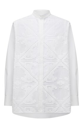 Мужская хлопковая рубашка VALENTINO белого цвета по цене 126500 руб., арт. VV0ABH307EQ | Фото 1 Мужская хлопковая рубашка VALENTINO белого цвета, арт. VV0ABH307EQ | Фото 1