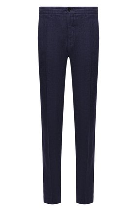 Мужские льняные брюки ERMENEGILDO ZEGNA синего цвета по цене 43350 руб., арт. UUI32/TT11 | Фото 1 Мужские льняные брюки ERMENEGILDO ZEGNA синего цвета, арт. UUI32/TT11 | Фото 1