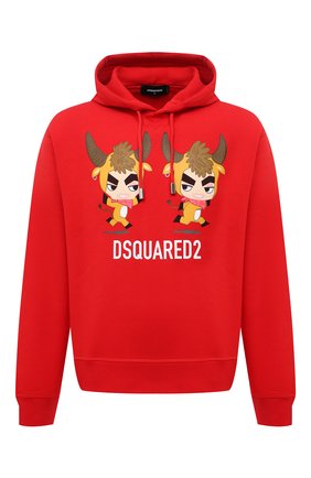 Мужской хлопковое худи DSQUARED2 красного цвета по цене 41350 руб., арт. S75GU0365/S25042 | Фото 1 Мужской хлопковое худи DSQUARED2 красного цвета, арт. S75GU0365/S25042 | Фото 1