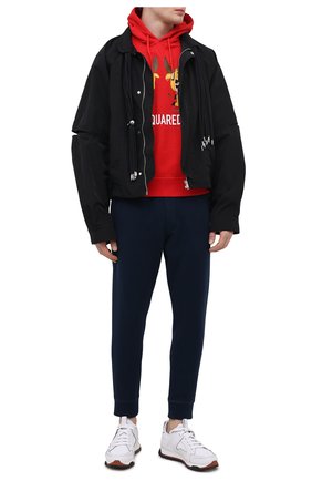 Мужской хлопковое худи DSQUARED2 красного цвета по цене 41350 руб., арт. S75GU0365/S25042 | Фото 2 Мужской хлопковое худи DSQUARED2 красного цвета, арт. S75GU0365/S25042 | Фото 2
