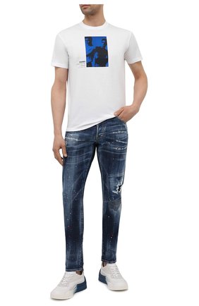 Мужские джинсы DSQUARED2 темно-синего цвета по цене 56650 руб., арт. S71LB0895/S30342 | Фото 2 Мужские джинсы DSQUARED2 темно-синего цвета, арт. S71LB0895/S30342 | Фото 2