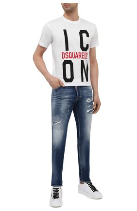 Мужские джинсы DSQUARED2 темно-синего цвета по цене 48150 руб., арт. S71LB0872/S30342 | Фото 2 Мужские джинсы DSQUARED2 темно-синего цвета, арт. S71LB0872/S30342 | Фото 2