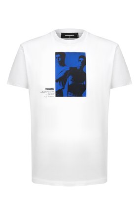 Мужская хлопковая футболка DSQUARED2 белого цвета по цене 20950 руб., арт. S71GD1041/S23009 | Фото 1 Мужская хлопковая футболка DSQUARED2 белого цвета, арт. S71GD1041/S23009 | Фото 1