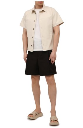 Мужские резиновые шлепанцы marshmallow GIVENCHY бежевого цвета по цене 28350 руб., арт. BH301AH0V6 | Фото 2 Мужские резиновые шлепанцы marshmallow GIVENCHY бежевого цвета, арт. BH301AH0V6 | Фото 2