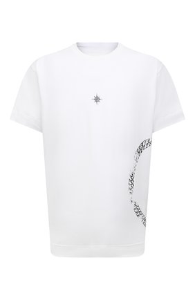 Мужская хлопковая футболка GIVENCHY белого цвета по цене 46150 руб., арт. BM712S3Y6B | Фото 1 Мужская хлопковая футболка GIVENCHY белого цвета, арт. BM712S3Y6B | Фото 1