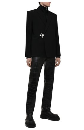 Мужской шерстяной пиджак GIVENCHY черного цвета по цене 215000 руб., арт. BM30AR11PP | Фото 2 Мужской шерстяной пиджак GIVENCHY черного цвета, арт. BM30AR11PP | Фото 2