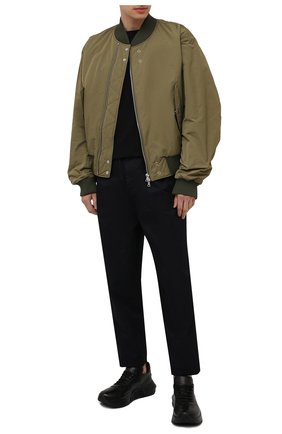 Мужские кожаные кроссовки GIORGIO ARMANI черного цвета по цене 103500 руб., арт. X2X134/XF509 | Фото 2 Мужские кожаные кроссовки GIORGIO ARMANI черного цвета, арт. X2X134/XF509 | Фото 2 (Подошва: Массивная; Стили: Классический; Материал внутренний: Натуральная кожа; Материал внешний: Кожа; Материал утеплителя: Без утеплителя; Длина стельки: 30)