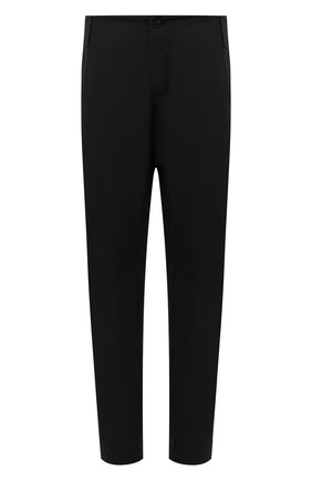 Мужские хлопковые брюки TRANSIT черного цвета, арт. CFUTRNB110 | Фото 1 (Случай: Повседневный; Длина (брюки, джинсы): Стандартные; Силуэт М (брюки): Чиносы; Материал внешний: Хлопок; Стили: Минимализм)