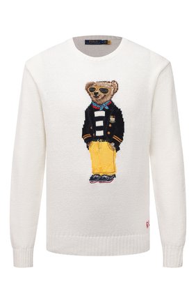 Мужской свитер изо льна и хлопка POLO RALPH LAUREN белого цвета по цене 39950 руб., арт. 710834686 | Фото 1 Мужской свитер изо льна и хлопка POLO RALPH LAUREN белого цвета, арт. 710834686 | Фото 1