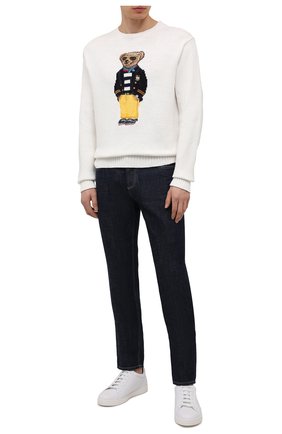 Мужской свитер изо льна и хлопка POLO RALPH LAUREN белого цвета по цене 39950 руб., арт. 710834686 | Фото 2 Мужской свитер изо льна и хлопка POLO RALPH LAUREN белого цвета, арт. 710834686 | Фото 2