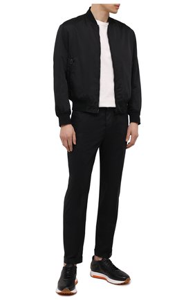 Мужские хлопковые брюки EMPORIO ARMANI черного цвета по цене 19950 руб., арт. 3K1PN6/1NWWZ | Фото 2 Мужские хлопковые брюки EMPORIO ARMANI черного цвета, арт. 3K1PN6/1NWWZ | Фото 2