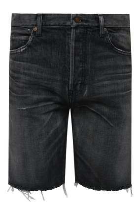 Мужские джинсовые шорты SAINT LAURENT темно-серого цвета по цене 56700 руб., арт. 638547/Y07KB | Фото 1 Мужские джинсовые шорты SAINT LAURENT темно-серого цвета, арт. 638547/Y07KB | Фото 1 (Длина Шорты М: До колена; Кросс-КТ: Деним; Принт: Без принта; Материал внешний: Хлопок, Деним; Стили: Гранж)