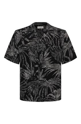 Мужская рубашка из вискозы SAINT LAURENT черного цвета по цене 52850 руб., арт. 531956/Y2C26 | Фото 1 Мужская рубашка из вискозы SAINT LAURENT черного цвета, арт. 531956/Y2C26 | Фото 1