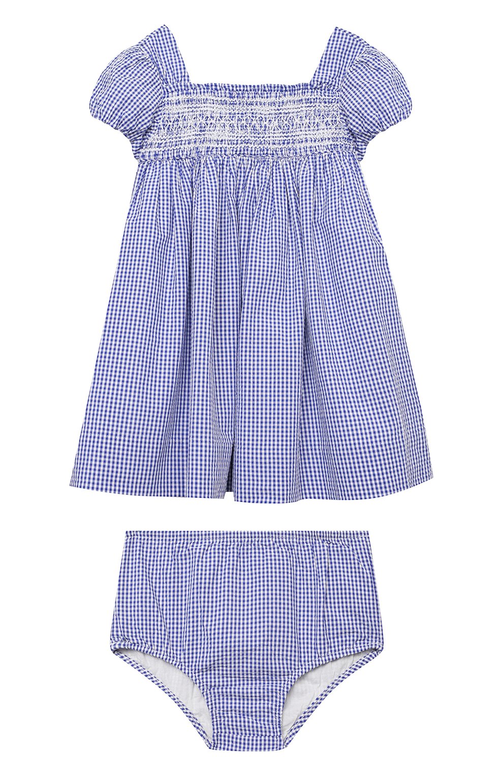 Женский комплект из платья и шорт POLO RALPH LAUREN голубого цвета, арт. 310834831 | Фото 1