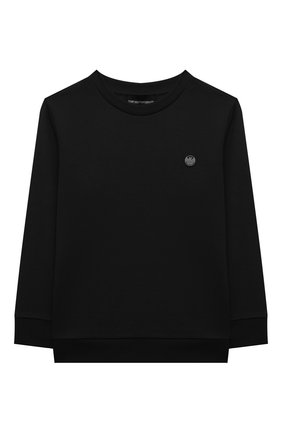 Детский свитшот EMPORIO ARMANI темно-синего цвета по цене 14650 руб., арт. 3K4MJ3/4J4IZ | Фото 1 Детский свитшот EMPORIO ARMANI темно-синего цвета, арт. 3K4MJ3/4J4IZ | Фото 1 (Материал внешний: Хлопок, Вискоза; Рукава: Длинные; Региональные ограничения белый список (Axapta Mercury): RU; Мальчики Кросс-КТ: Свитшот-одежда; Ростовка одежда: 10 - 11 лет | 140 - 146см, 13 - 15 лет | 158 см, 16 лет | 164 см, 4 года | 104 см, 5 лет | 110 см, 6 лет | 116 см, 7 лет | 122 см, 8 лет | 128 см)