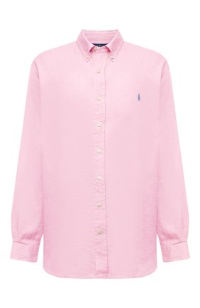 Мужская льняная рубашка POLO RALPH LAUREN розового цвета по цене 14300 руб., арт. 711791449/PRL BS | Фото 1 Мужская льняная рубашка POLO RALPH LAUREN розового цвета, арт. 711791449/PRL BS | Фото 1