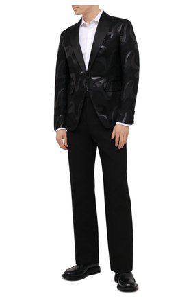 Мужской пиджак DSQUARED2 черного цвета по цене 179500 руб., арт. S74BN1052/S53625 | Фото 2 Мужской пиджак DSQUARED2 черного цвета, арт. S74BN1052/S53625 | Фото 2 (Длина (для топов): Стандартные; Стили: Гламурный; Случай: Вечерний; Материал внешний: Шерсть; Рукава: Длинные; Пиджаки М: Приталенный; Материал подклада: Синтетический материал; 1-2-бортные: Однобортные; Одежда: Одежда)