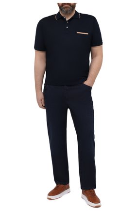 Мужские джинсы ZILLI синего цвета по цене 123500 руб., арт. MCV-00020-MARV1/R001/66-68 | Фото 2 Мужские джинсы ZILLI синего цвета, арт. MCV-00020-MARV1/R001/66-68 | Фото 2 (Big sizes: Big Sizes; Материал внешний: Хлопок; Силуэт М (брюки): Прямые; Кросс-КТ: Деним; Стили: Классический; Длина (брюки, джинсы): Стандартные)