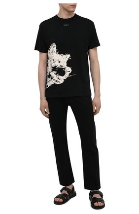 Мужская хлопковая футболка YOHJI YAMAMOTO черного цвета по цене 21900 руб., арт. HD-T96-082 | Фото 2 Мужская хлопковая футболка YOHJI YAMAMOTO черного цвета, арт. HD-T96-082 | Фото 2