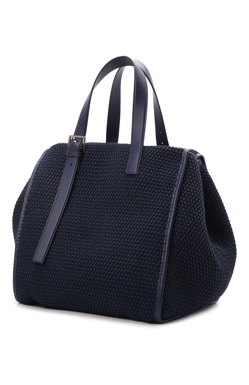 Мужская текстильная сумка-шопер DOLCE & GABBANA темно-синего цвета, арт. BM1834/A0307 | Фото 3 (Региональные ограничения белый список (Axapta Mercury): RU; Материал: Текстиль; Размер: large)