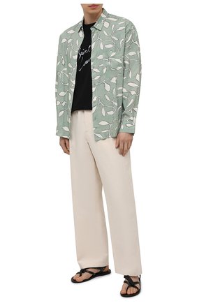 Мужские кожаные сандалии matt SAINT LAURENT черного цвета по цене 57350 руб., арт. 649009/DWE00 | Фото 2 Мужские кожаные сандалии matt SAINT LAURENT черного цвета, арт. 649009/DWE00 | Фото 2 (Материал внешний: Кожа)