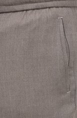 Мужские шерстяные брюки MARCO PESCAROLO бежевого цвета, арт. CHIAIAM/4328 | Фото 5 (Big sizes: Big Sizes; Материал внешний: Шерсть; Длина (брюки, джинсы): Стандартные; Случай: Повседневный; Стили: Кэжуэл)