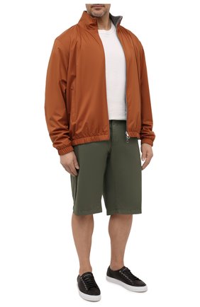 Мужские хлопковые шорты PAUL&SHARK хаки цвета по цене 22500 руб., арт. 21414003/E7A/62-64 | Фото 2 Мужские хлопковые шорты PAUL&SHARK хаки цвета, арт. 21414003/E7A/62-64 | Фото 2 (Мужское Кросс-КТ: Шорты-одежда; Стили: Кэжуэл; Big sizes: Big Sizes; Принт: Без принта; Материал внешний: Хлопок; Длина Шорты М: Ниже колена; Случай: Формальный)