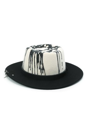 Женская шляпа drop punk cross COCOSHNICK HEADDRESS черно-белого цвета по цене 28500 руб., арт. drops-pc2 | Фото 2 Женская шляпа drop punk cross COCOSHNICK HEADDRESS черно-белого цвета, арт. drops-pc2 | Фото 2