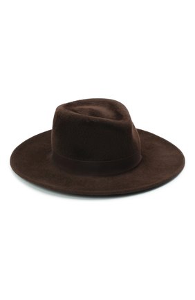 Женская шляпа romb COCOSHNICK HEADDRESS темно-коричневого цвета по цене 27000 руб., арт. rombl-83 | Фото 1 Женская шляпа romb COCOSHNICK HEADDRESS темно-коричневого цвета, арт. rombl-83 | Фото 1