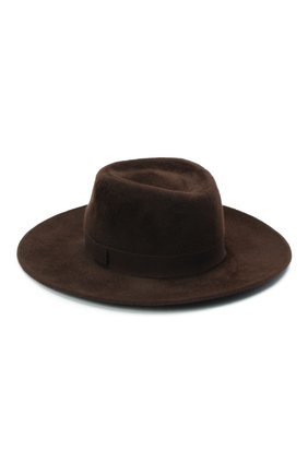 Женская шляпа romb COCOSHNICK HEADDRESS темно-коричневого цвета по цене 27000 руб., арт. rombl-83 | Фото 2 Женская шляпа romb COCOSHNICK HEADDRESS темно-коричневого цвета, арт. rombl-83 | Фото 2
