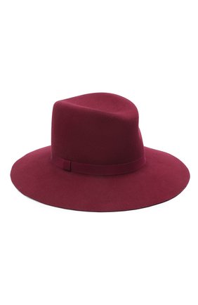 Женская шляпа fedora COCOSHNICK HEADDRESS бордового цвета по цене 27000 руб., арт. fedoranewl-10 | Фото 1 Женская шляпа fedora COCOSHNICK HEADDRESS бордового цвета, арт. fedoranewl-10 | Фото 1