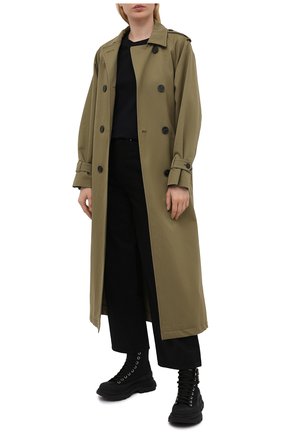 Женские текстильные ботинки tread slick ALEXANDER MCQUEEN черного цвета по цене 69950 руб., арт. 652280/W4L3K | Фото 2 Женские текстильные ботинки tread slick ALEXANDER MCQUEEN черного цвета, арт. 652280/W4L3K | Фото 2