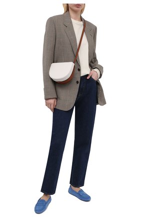 Женские замшевые мокасины gommini TOD’S синего цвета по цене 49400 руб., арт. XXW00G00010RE0 | Фото 2 Женские замшевые мокасины gommini TOD’S синего цвета, арт. XXW00G00010RE0 | Фото 2 (Материал внутренний: Натуральная кожа; Подошва: Платформа; Материал внешний: Замша, Кожа; Длина стельки: 26)