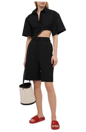 Женские шлепанцы saint barth DOLCE & GABBANA красного цвета по цене 26350 руб., арт. CW0143/A0666 | Фото 2 Женские шлепанцы saint barth DOLCE & GABBANA красного цвета, арт. CW0143/A0666 | Фото 2