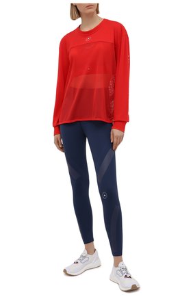 Женская хлопковый лонгслив ADIDAS BY STELLA MCCARTNEY красного цвета по цене 8425 руб., арт. GM5393 | Фото 2 Женская хлопковый лонгслив ADIDAS BY STELLA MCCARTNEY красного цвета, арт. GM5393 | Фото 2