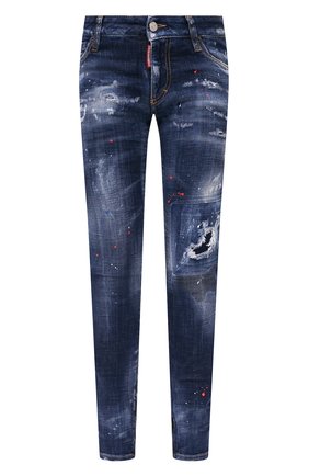 Женские джинсы DSQUARED2 синего цвета по цене 59950 руб., арт. S72LB0407/S30342 | Фото 1 Женские джинсы DSQUARED2 синего цвета, арт. S72LB0407/S30342 | Фото 1