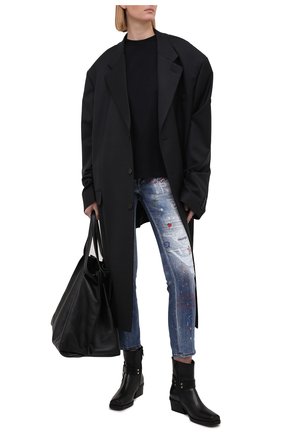 Женские джинсы DSQUARED2 темно-синего цвета по цене 79600 руб., арт. S75LB0491/S30708 | Фото 2 Женские джинсы DSQUARED2 темно-синего цвета, арт. S75LB0491/S30708 | Фото 2