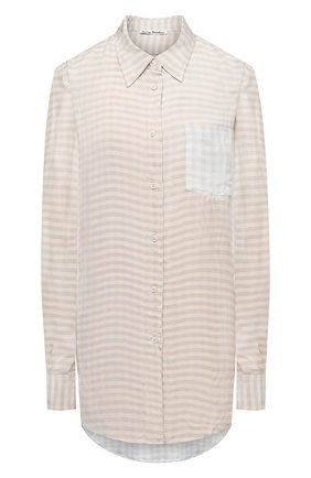 Женская рубашка из вискозы ACNE STUDIOS бежевого цвета по цене 41050 руб., арт. AC0337 | Фото 1 Женская рубашка из вискозы ACNE STUDIOS бежевого цвета, арт. AC0337 | Фото 1