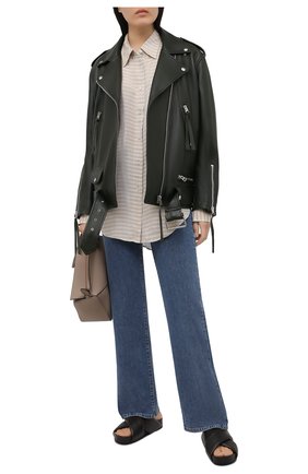 Женская рубашка из вискозы ACNE STUDIOS бежевого цвета по цене 41050 руб., арт. AC0337 | Фото 2 Женская рубашка из вискозы ACNE STUDIOS бежевого цвета, арт. AC0337 | Фото 2