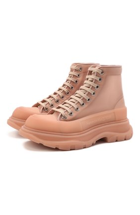 Женские текстильные ботинки tread slick ALEXANDER MCQUEEN светло-розового цвета по цене 83800 руб., арт. 658082/W4Q31 | Фото 1 Женские текстильные ботинки tread slick ALEXANDER MCQUEEN светло-розового цвета, арт. 658082/W4Q31 | Фото 1 (Материал внешний: Текстиль; Материал внутренний: Натуральная кожа; Подошва: Платформа; Каблук высота: Низкий; Женское Кросс-КТ: Хайкеры-ботинки; Материал утеплителя: Без утеплителя; Длина стельки: 26)