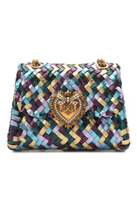 Женская сумка devotion mini DOLCE & GABBANA разноцветного цвета по цене 187000 руб., арт. BB6877/A0325 | Фото 1 Женская сумка devotion mini DOLCE & GABBANA разноцветного цвета, арт. BB6877/A0325 | Фото 1 (Женское Кросс-КТ: Вечерняя сумка; Сумки-технические: Сумки через плечо; Ремень/цепочка: С цепочкой, На ремешке; Материал: Натуральная кожа; Размер: mini)