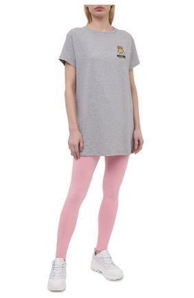 Женские хлопковые леггинсы MOSCHINO UNDERWEAR WOMAN розового цвета по цене 9770 руб., арт. A4311/9003 | Фото 2 Женские хлопковые леггинсы MOSCHINO UNDERWEAR WOMAN розового цвета, арт. A4311/9003 | Фото 2