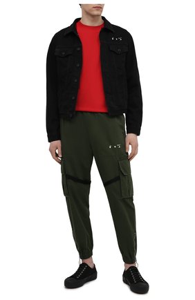 Мужская джинсовая куртка OFF-WHITE черного цвета по цене 75050 руб., арт. 0MYE054S21DEN001 | Фото 2 Мужская джинсовая куртка OFF-WHITE черного цвета, арт. 0MYE054S21DEN001 | Фото 2