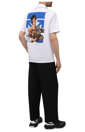 Мужская хлопковая рубашка OFF-WHITE белого цвета по цене 39000 руб., арт. 0MGA163S21FAB008 | Фото 2 Мужская хлопковая рубашка OFF-WHITE белого цвета, арт. 0MGA163S21FAB008 | Фото 2